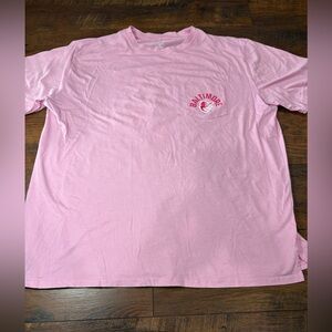 Baltimore orioles majestic Pink Pocket T‑Shirt flowers xxl